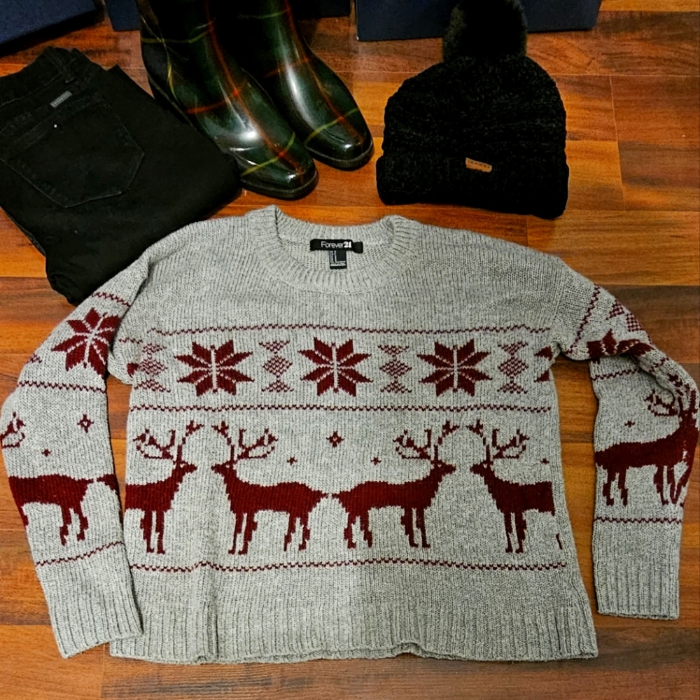 Forever 21 Fair Isle Sweater sz Small